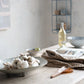 Glazed Stoneware Footed Platter