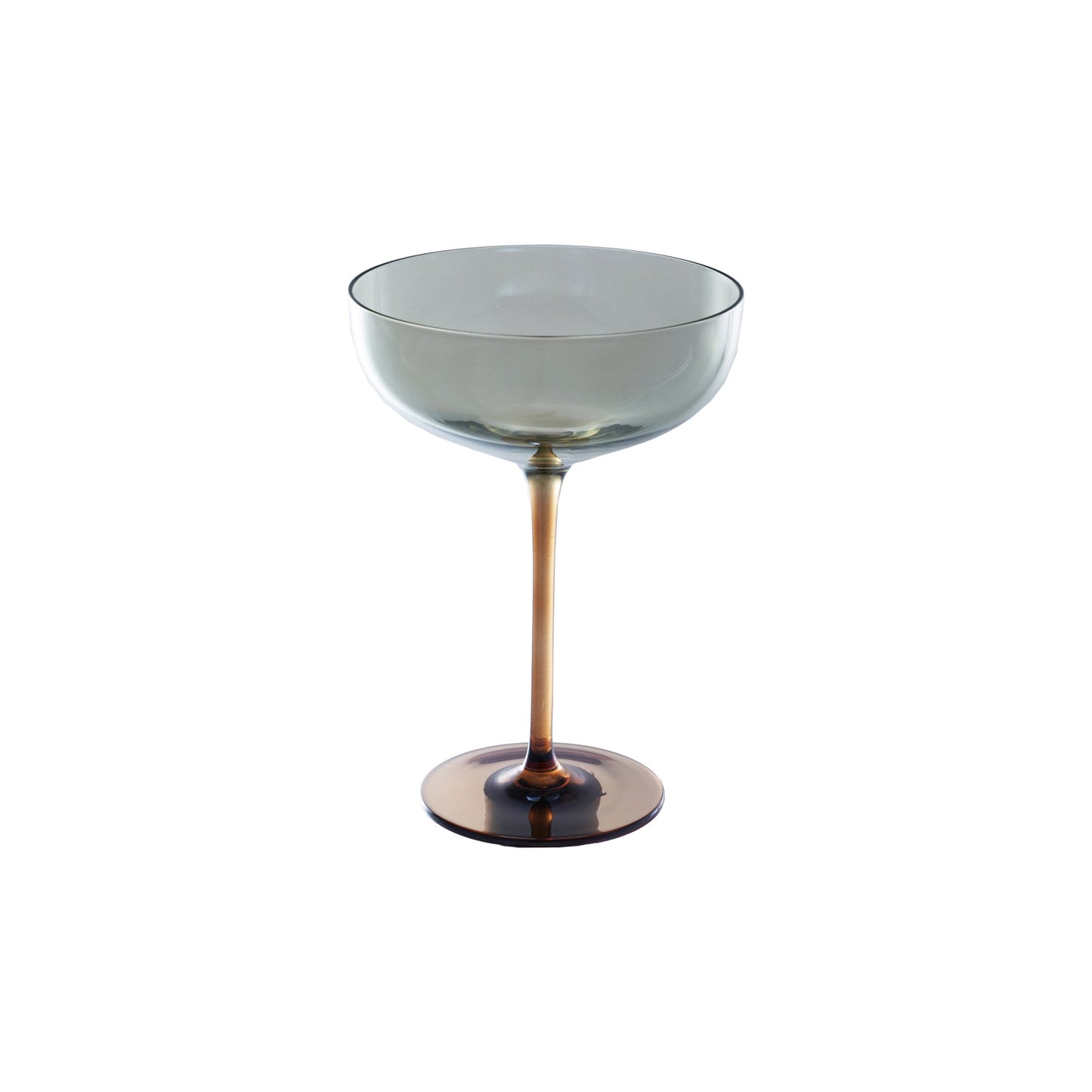 Amber Martini Glass