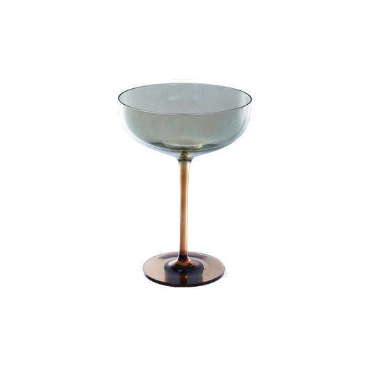 Amber Martini Glass