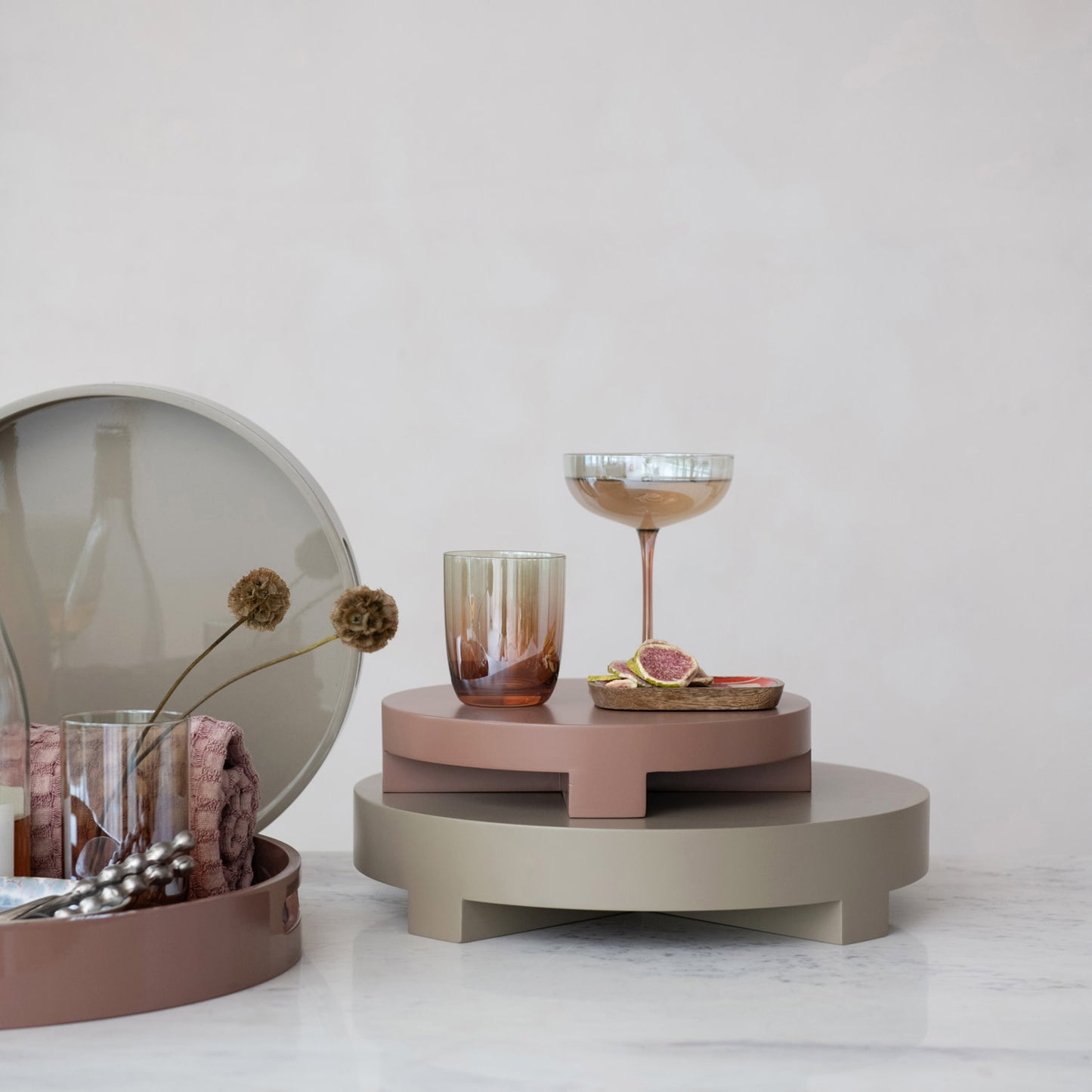 Amber Martini Glass