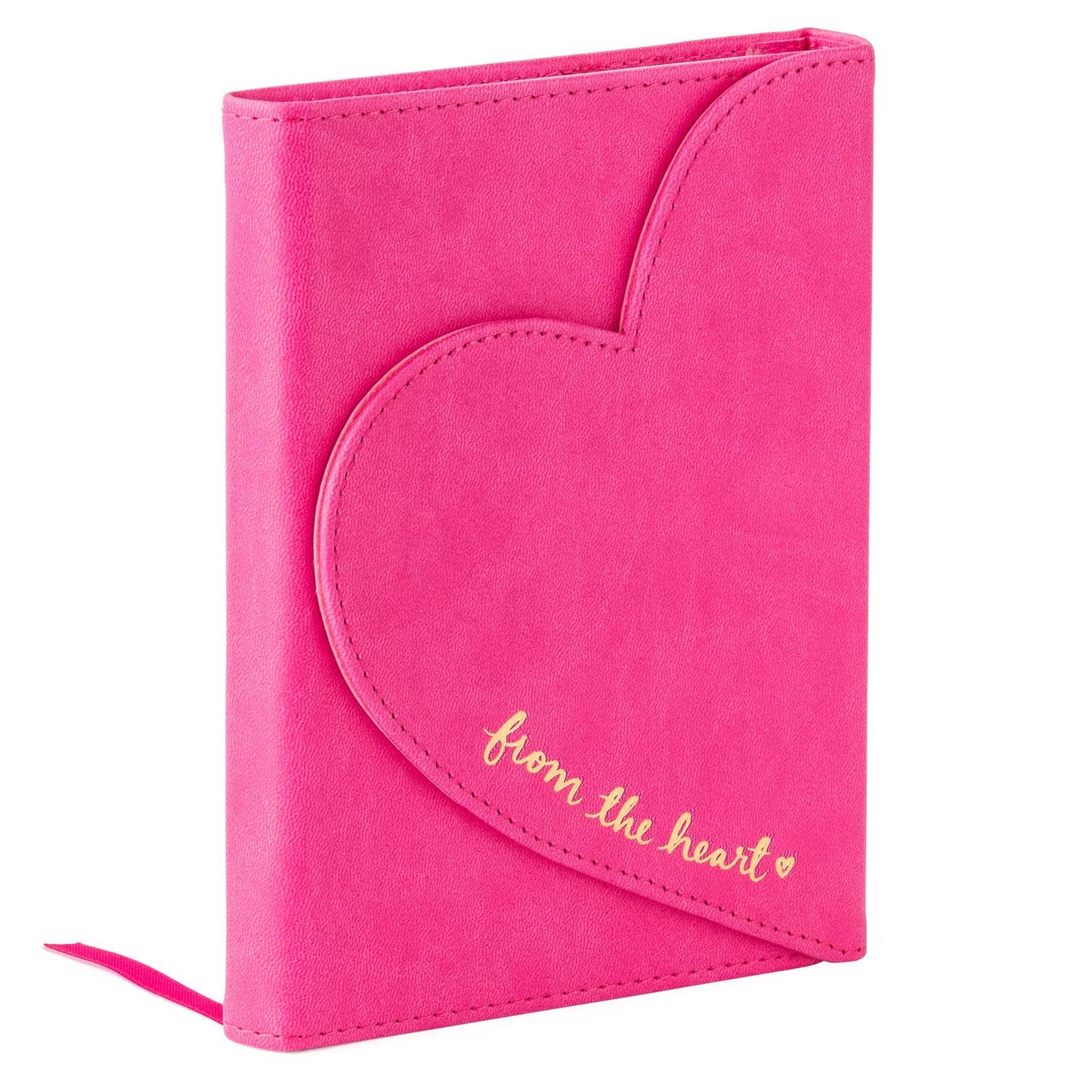 Heart Flap Journal - Hot Pink