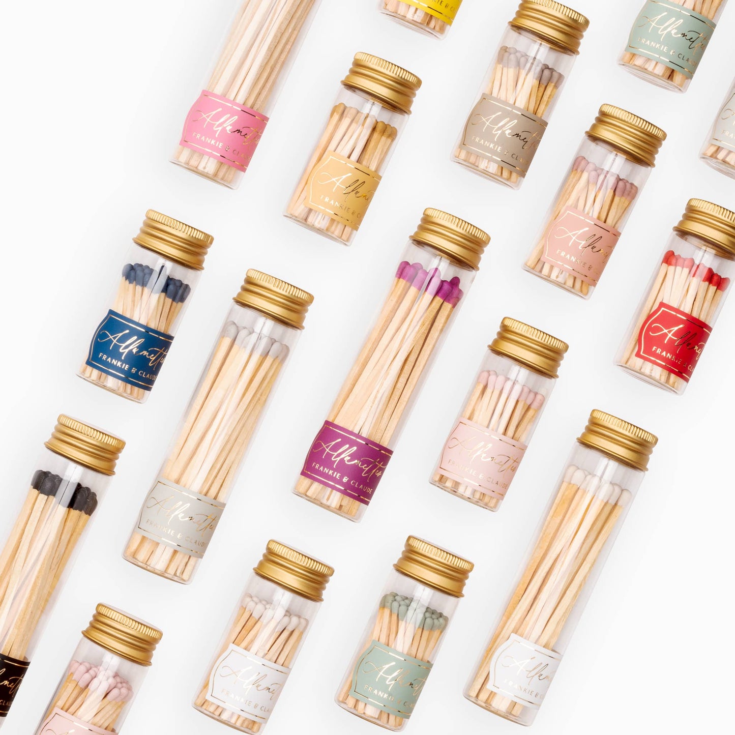 Tall Glass Match Jar