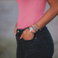 "Mahjong" Accent Hair Tie Bracelets