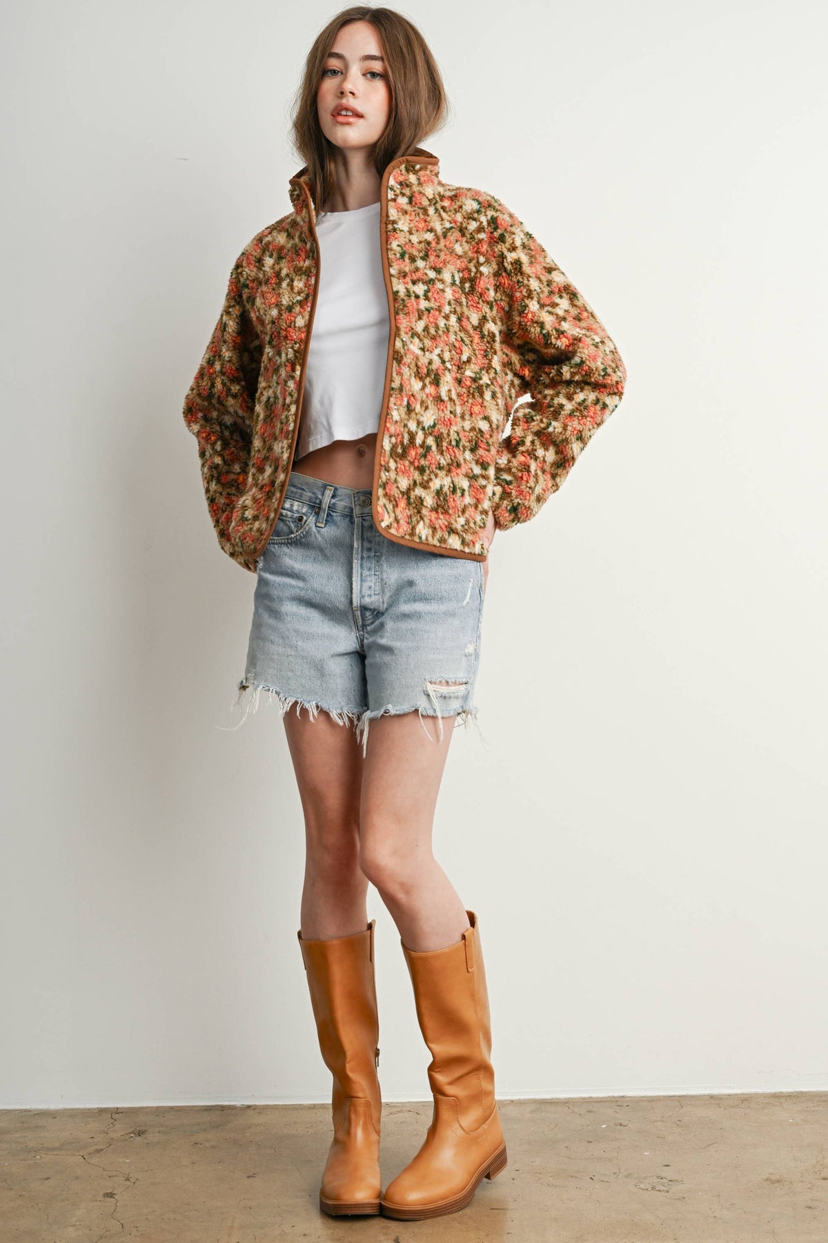 Ditsy Floral Sherpa Fleece