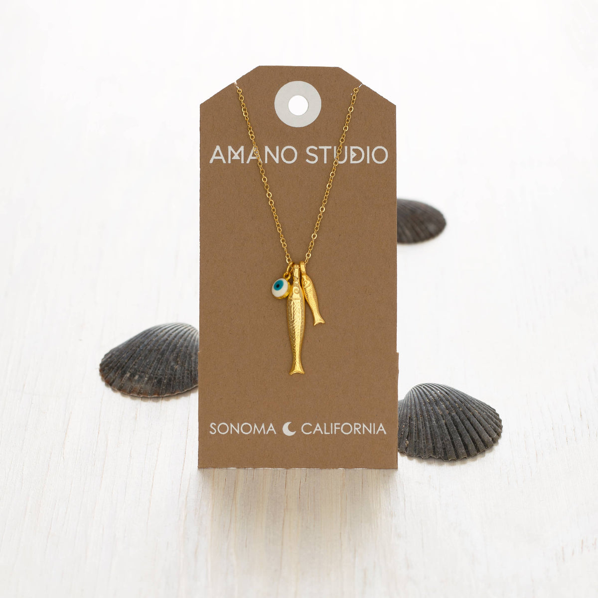 Ionian Fish Charm Necklace