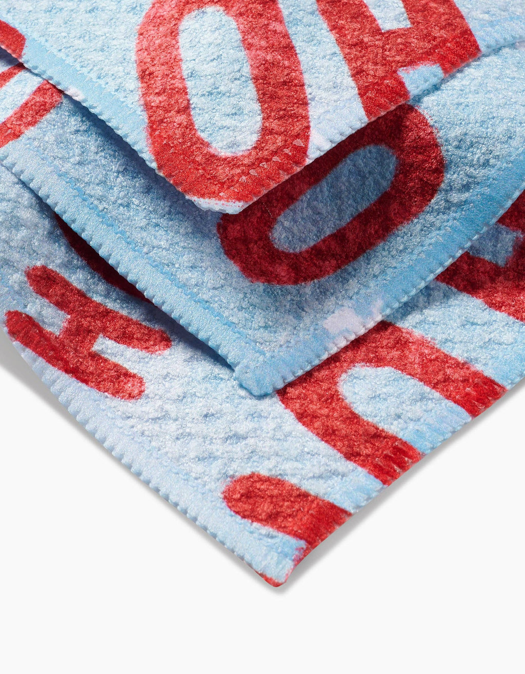 Geometry Merry Santa Claus Dishcloth Set