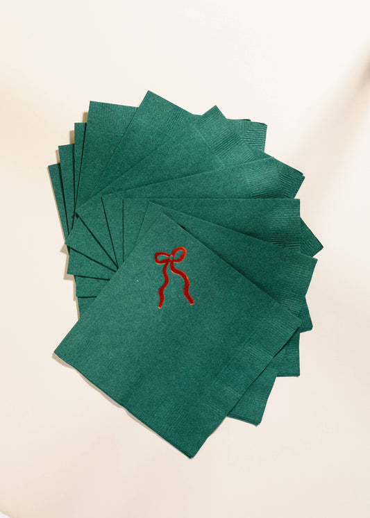 Christmas Bow Napkins