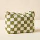 Checkered Teddy Pouch