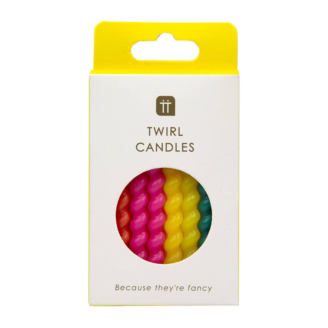 Talking Tables USA - Home, Birthday, Games & Seasonal Decor - Twirl Birthday Candles - 8 Pack | Cake Candles |