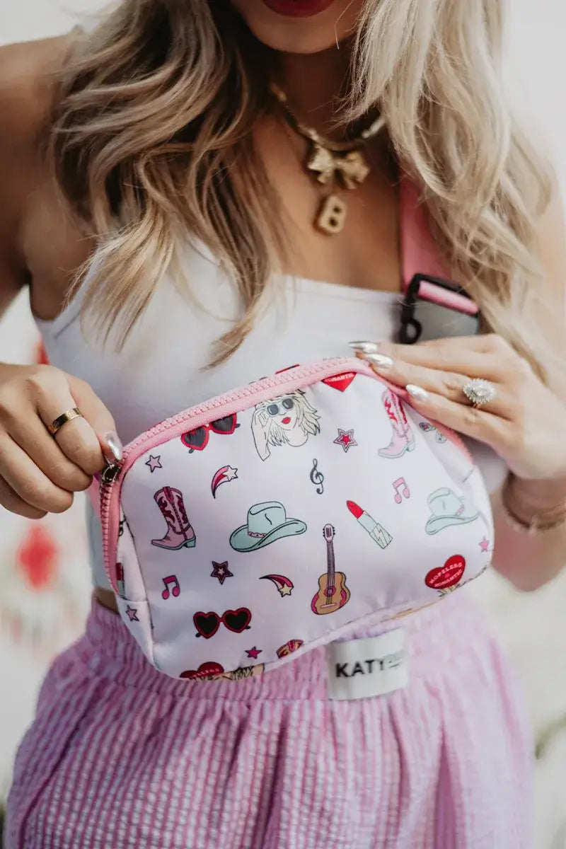 Music Girl Icons Belt Bag