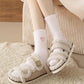 Heart Fuzzy Plush Socks