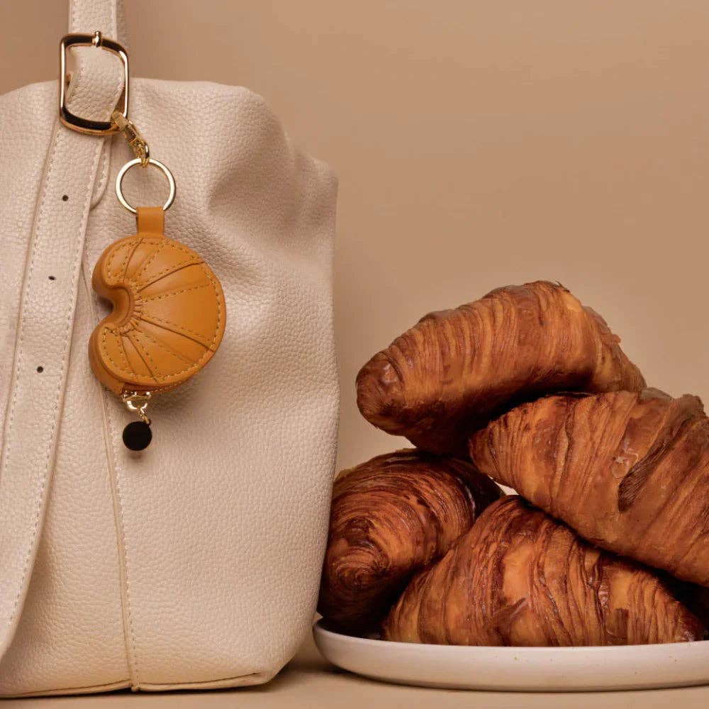 Croissant Airtag Bag Charm