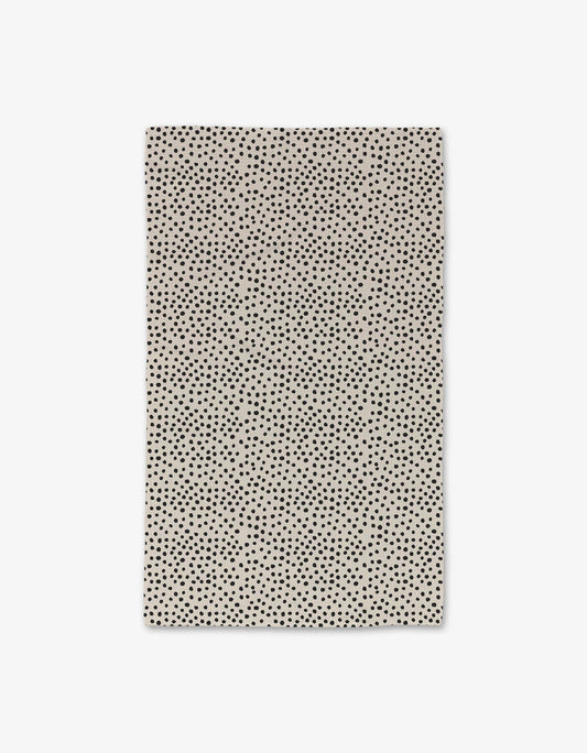 Geometry Luxe Dotty Tan Tea Towel