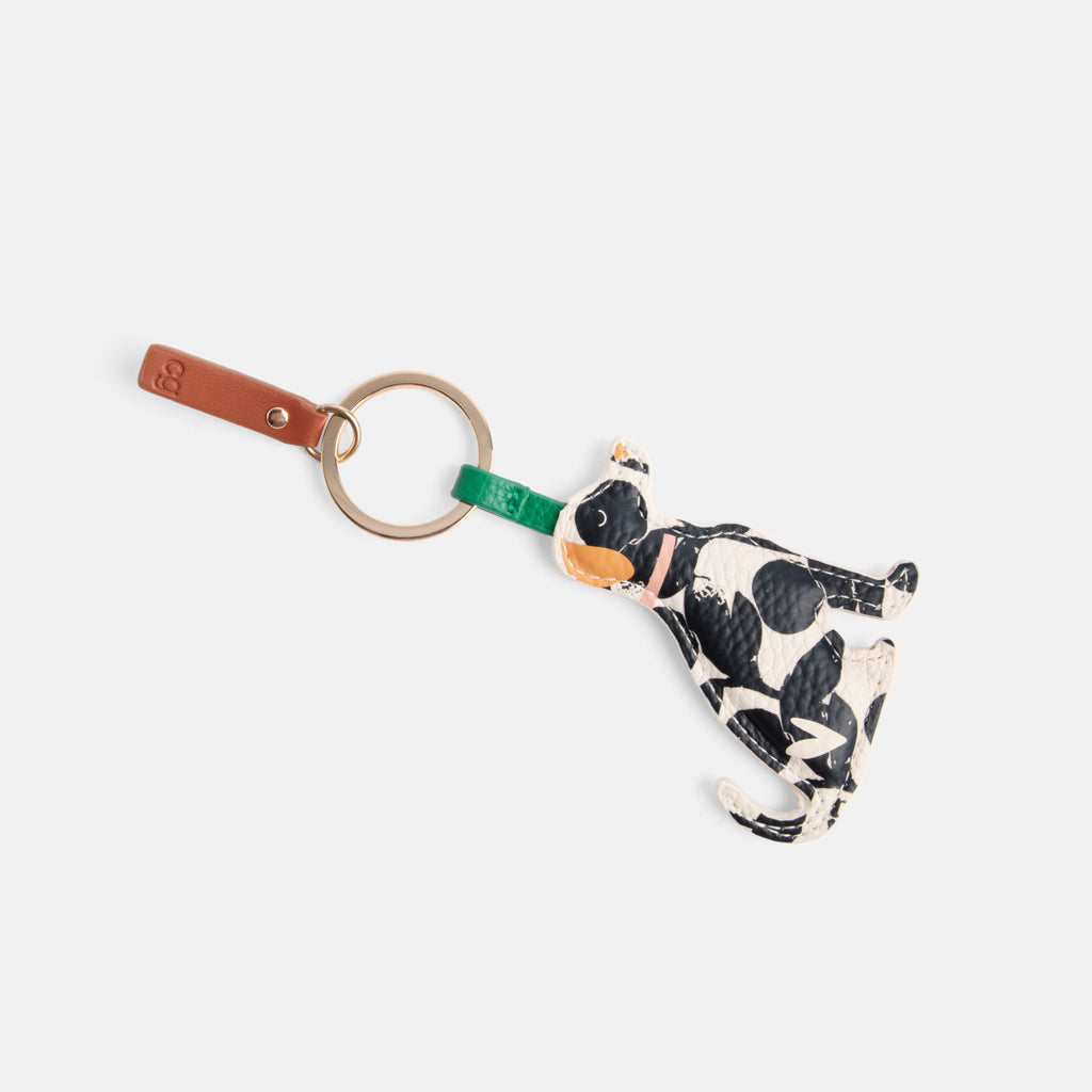Mono Bloom Lab Dog Novelty Keyring
