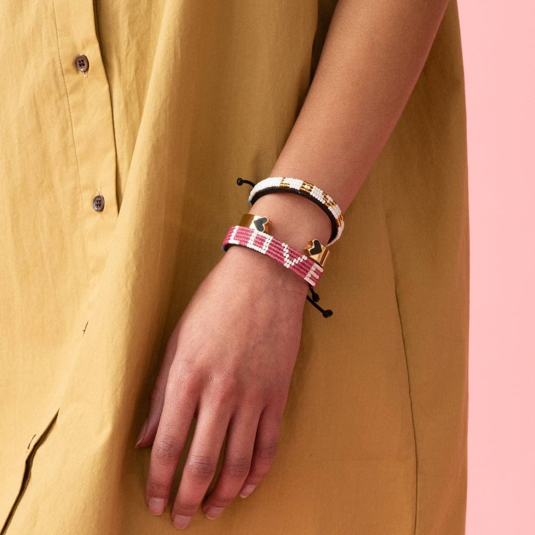 Ubuntu Life Pink Love Bracelet
