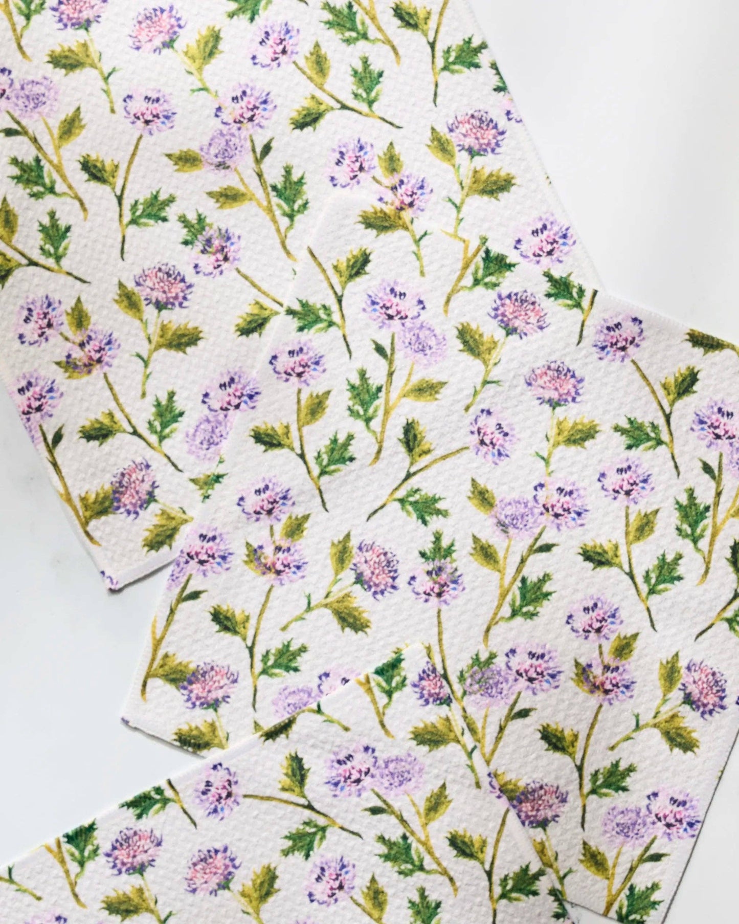 Geometry Blooming Thistle Dishcloth Set