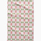 Geometry Be Merry Plaid Tea Towel