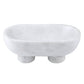 White Marble Footed Bowl