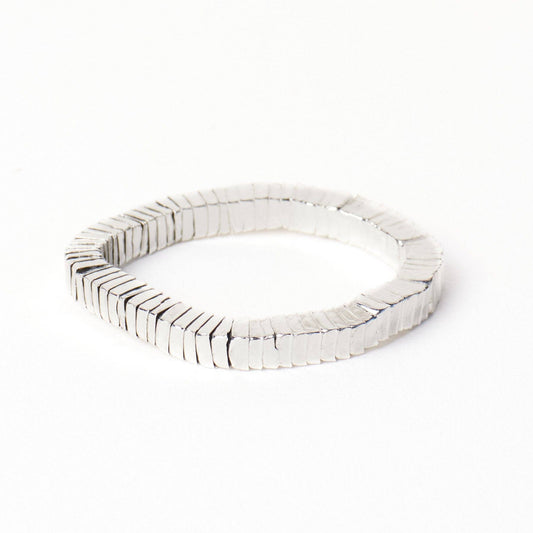 Lucille Square Bead Stretch Bracelet