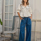 Drawstring Denim Pants