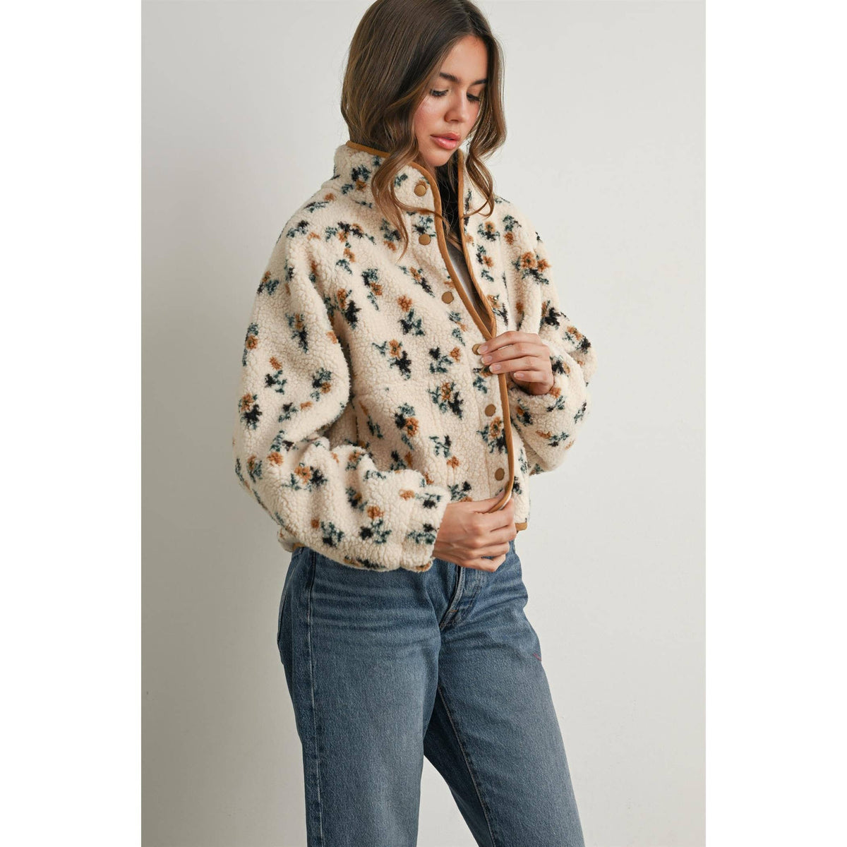 Floral Fleece Jacket