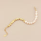 Mini Baroque Half Gold & Pearl Bracelet