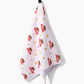 Geometry Christmas Bug Tea Towel