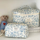 Blue Flower Cosmetic Bag