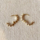 18k Gold Filled Spike Hoop Earrings