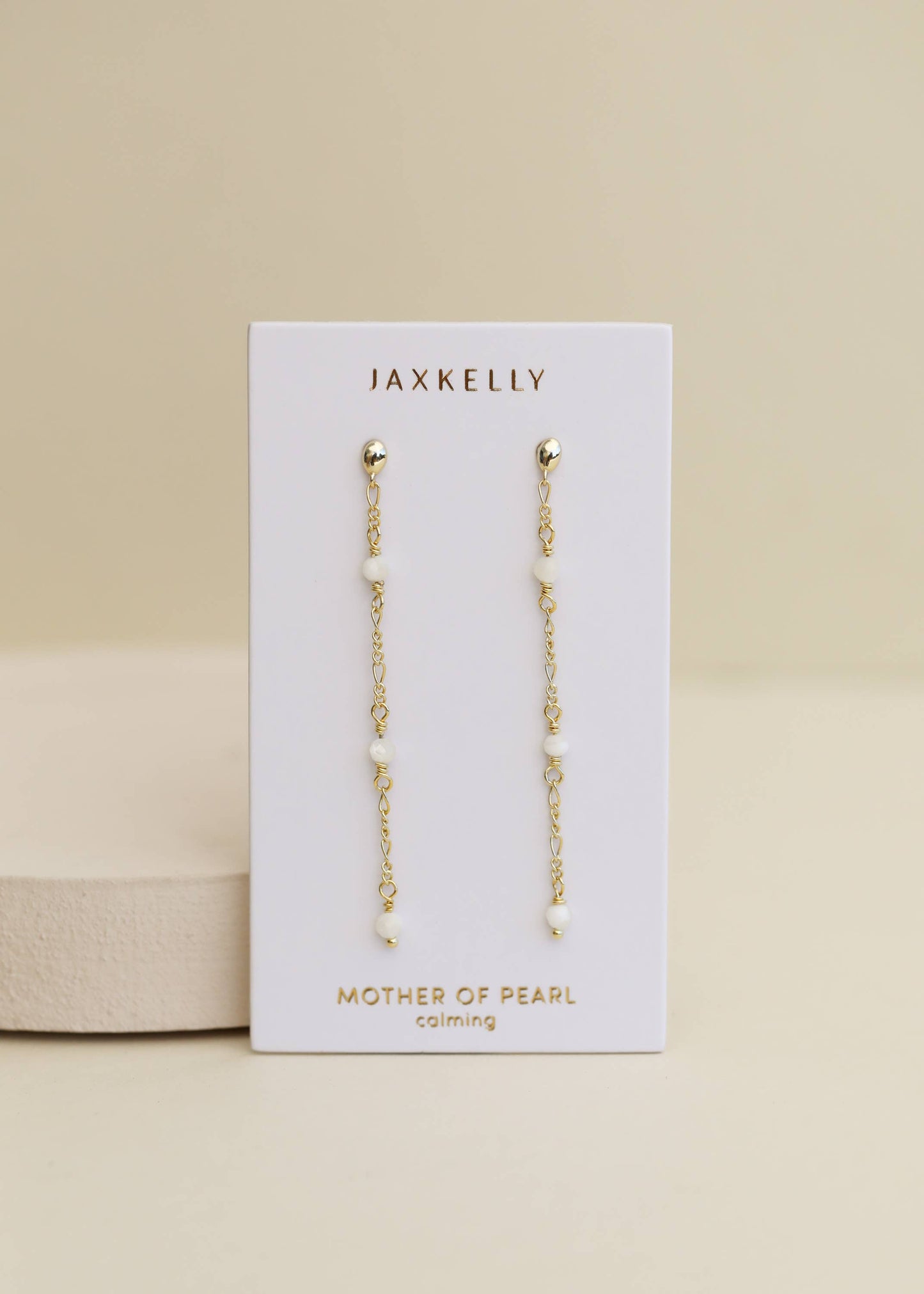 Gemstone Chain Drop Earring
