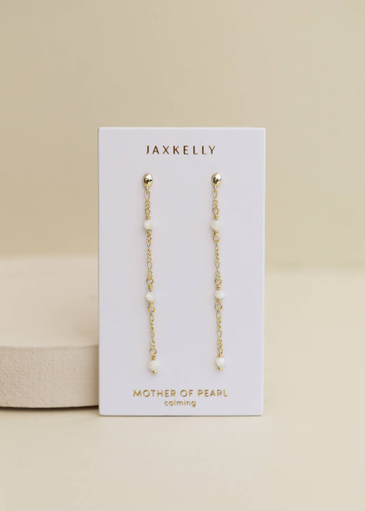 Gemstone Chain Drop Earring