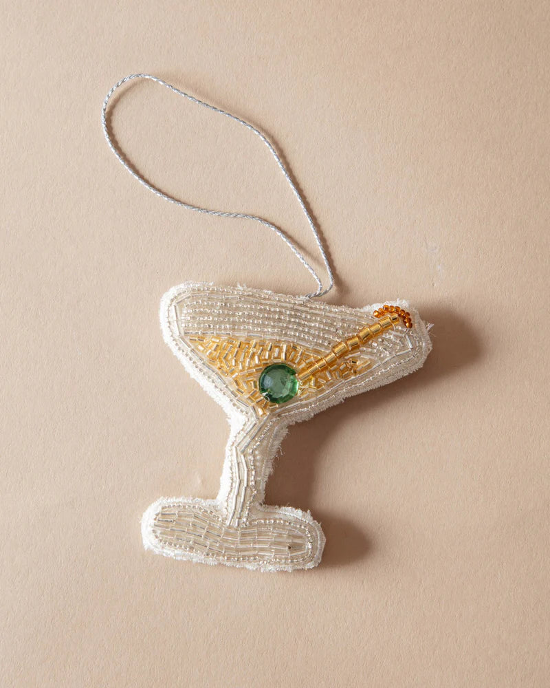 Fabric Beaded Cocktail Ornaments