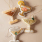 Fabric Beaded Cocktail Ornaments