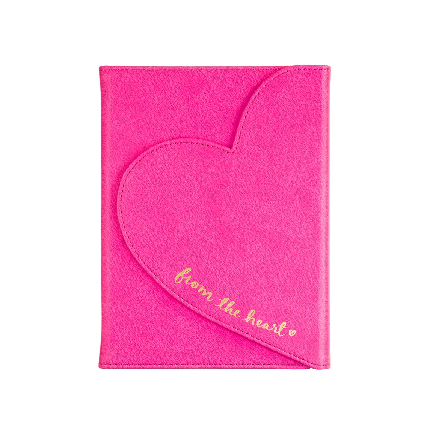 Heart Flap Journal - Hot Pink