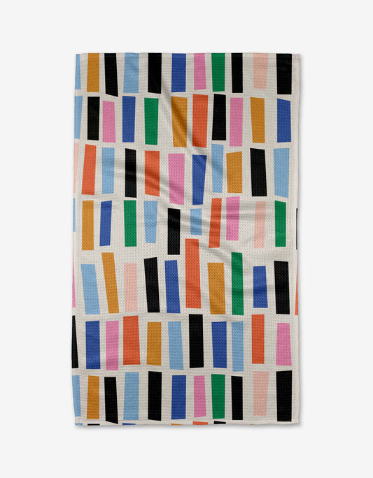 Geometry Bricks Tea Towel