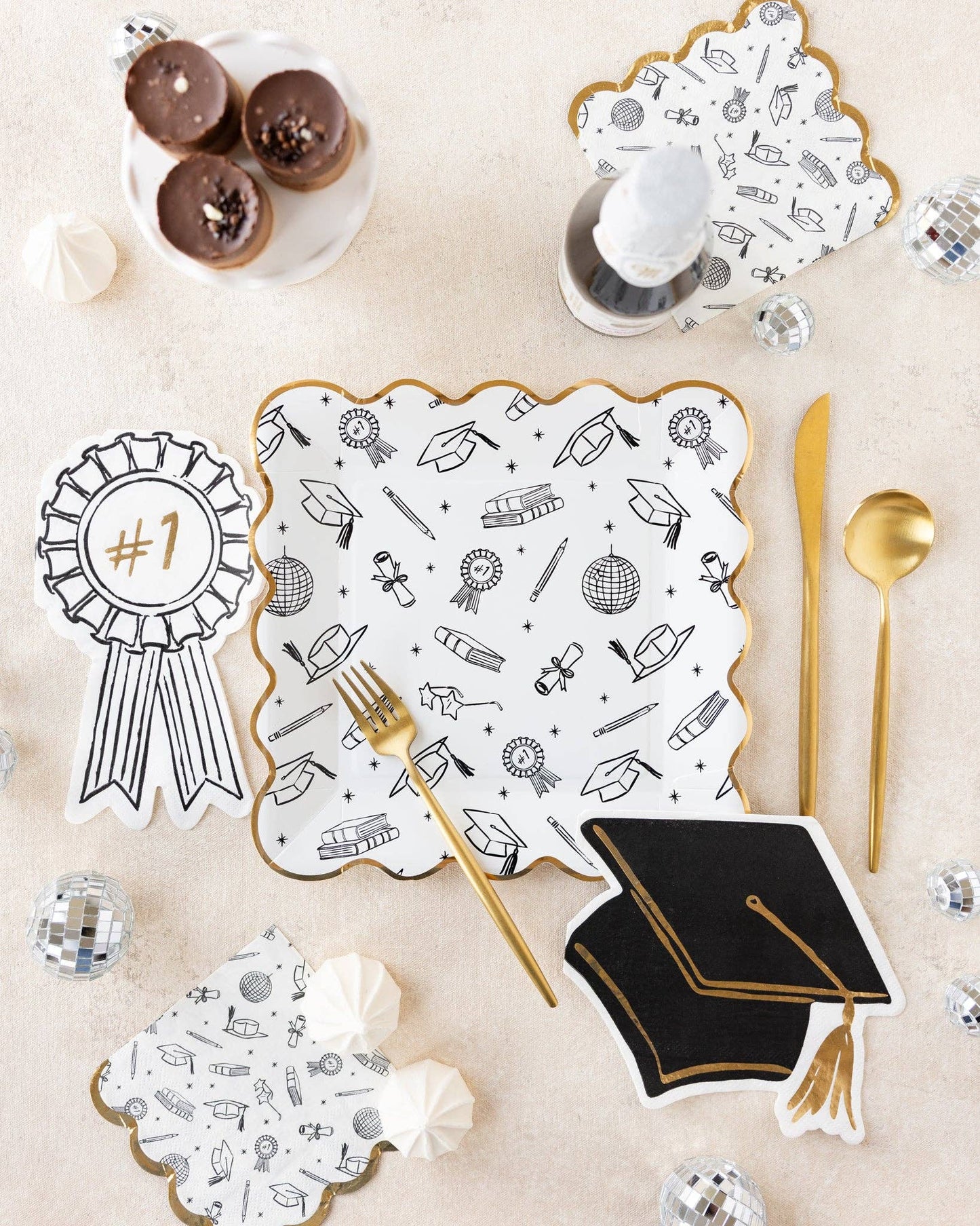 Grad Hat Napkin