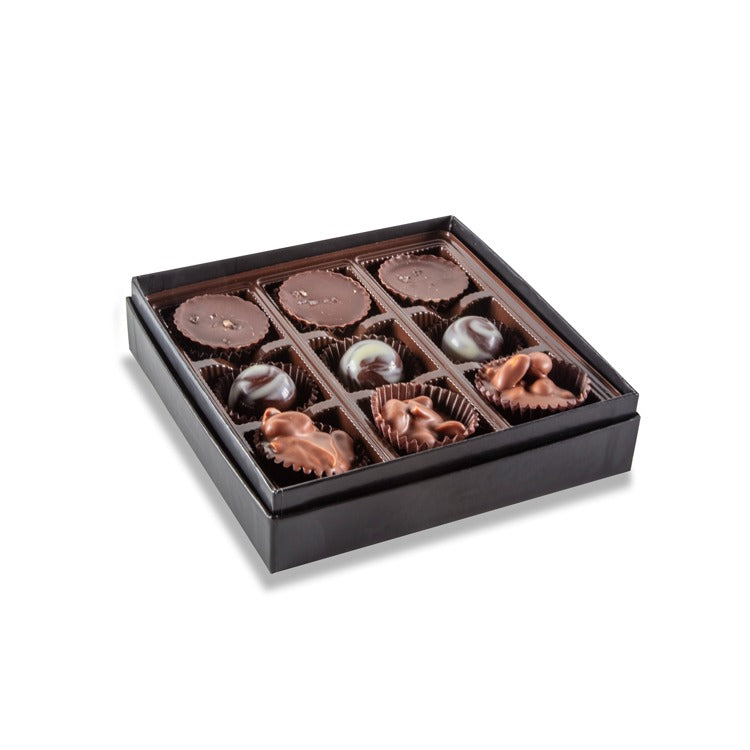 ASSORTED 9 PIECE, Chocolate Box