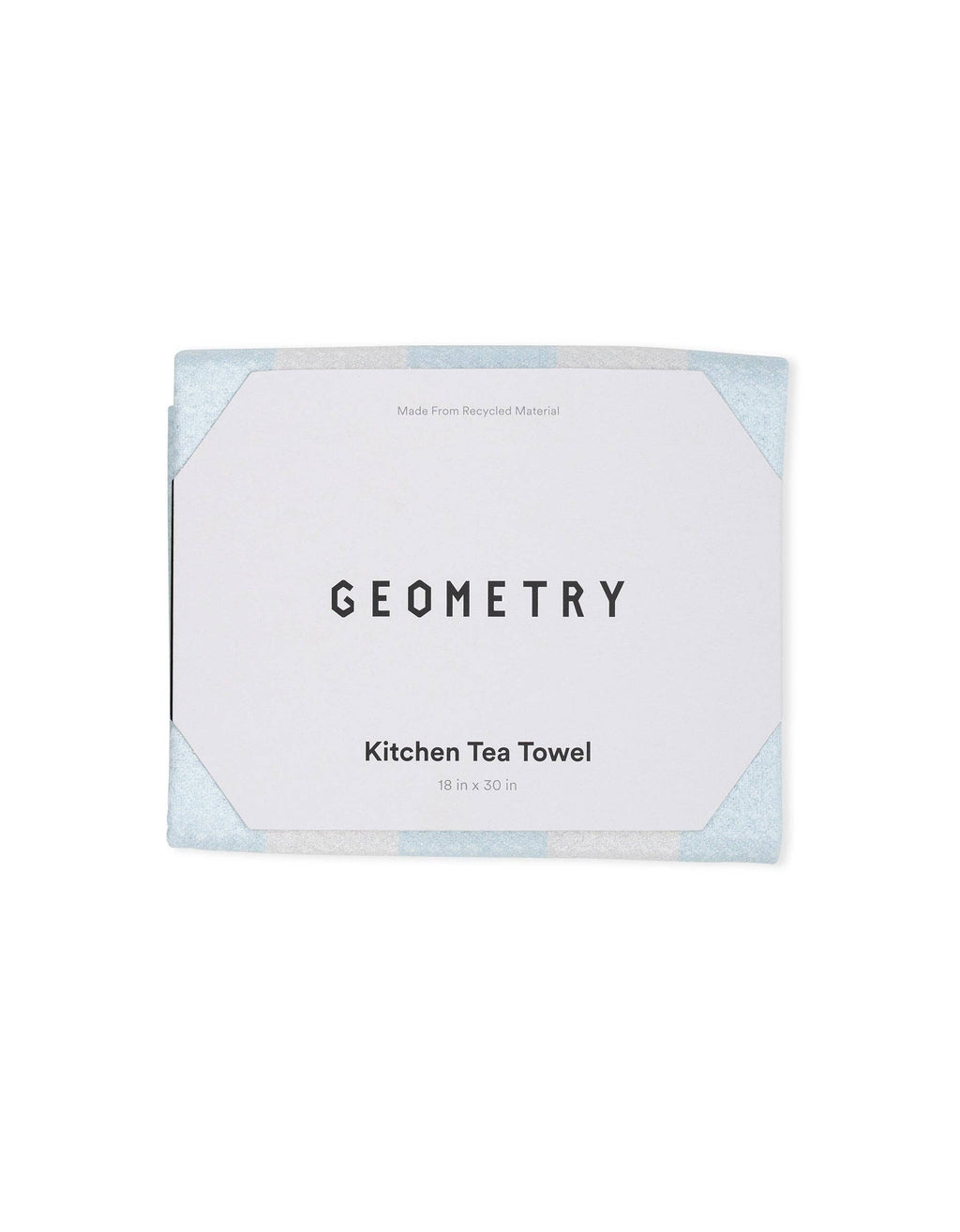 Geometry Summer Bold Blue Kitchen Tea Towel