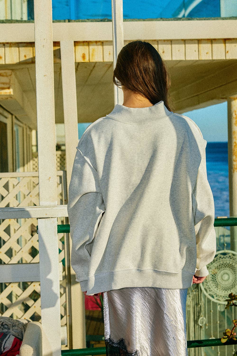 Carolina Mock Neck Sweatshirt