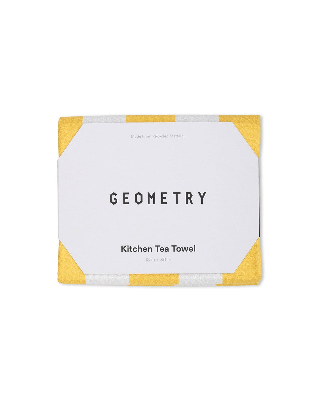 Geometry Summer Bold Yellow Tea Towel