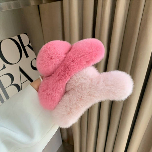 Rabbit Fur Hair Claw