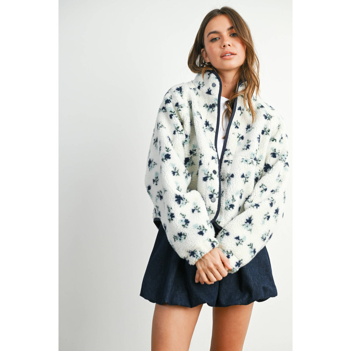 Floral Fleece Jacket