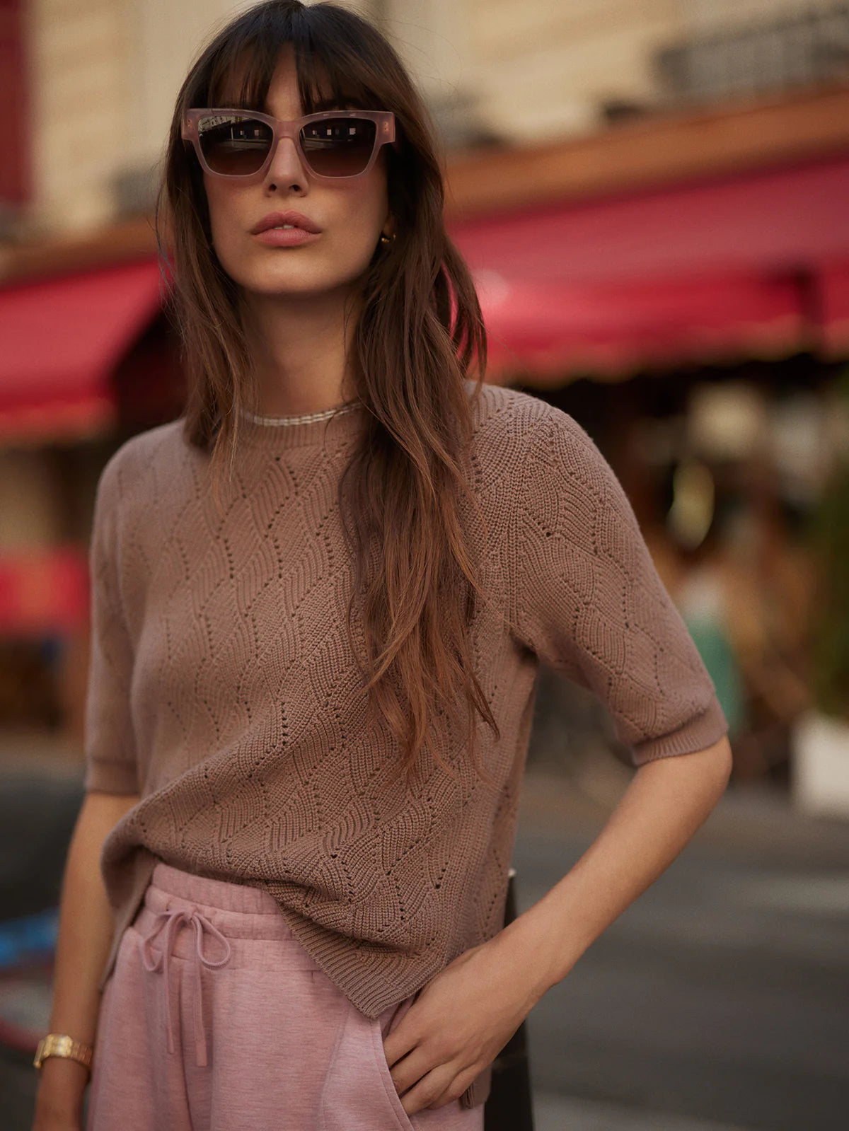 Varley Agathe Knit Top
