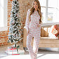 Santa Claus Striped Pajama Set