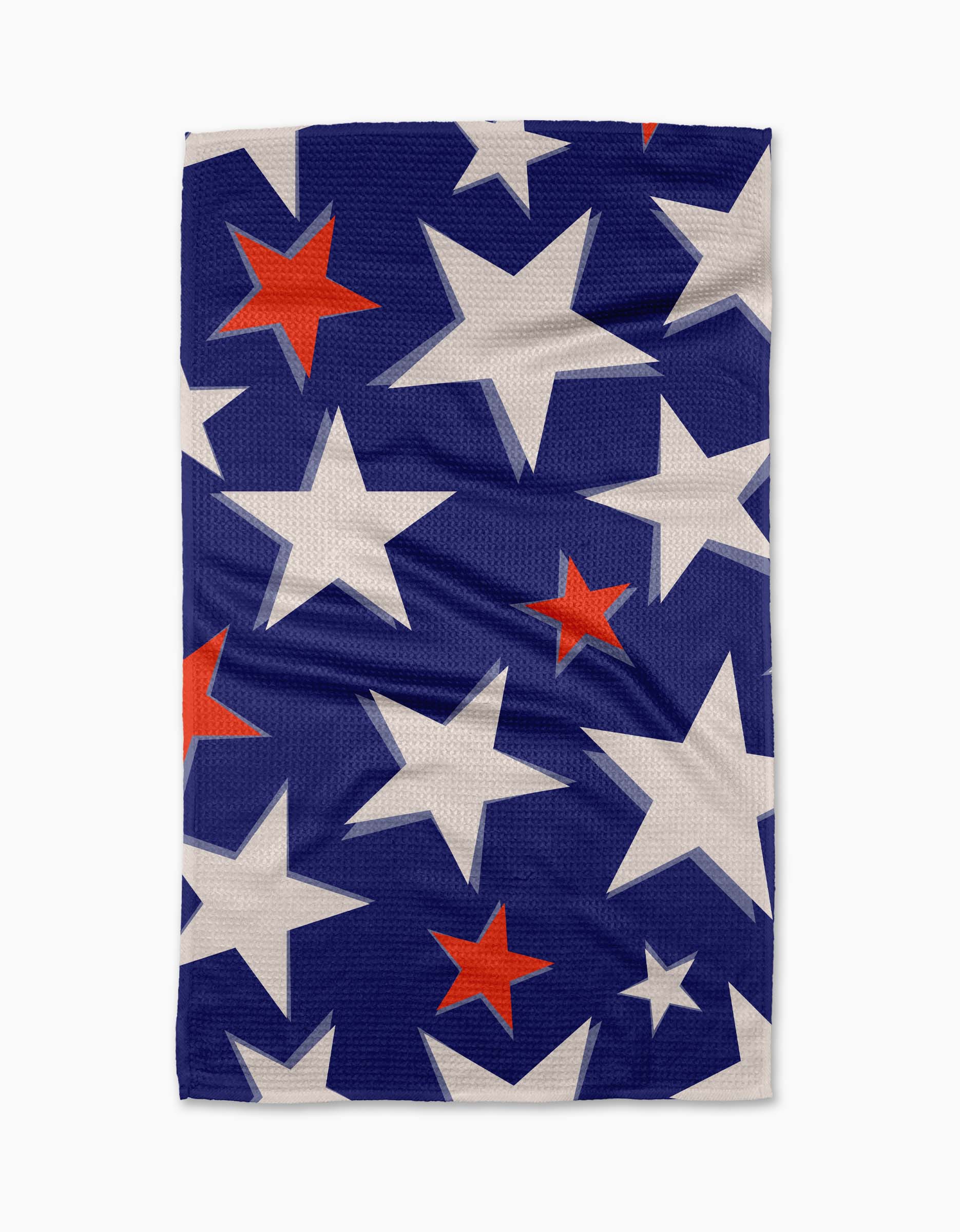 Geometry Shadowed Stars Tea Towel