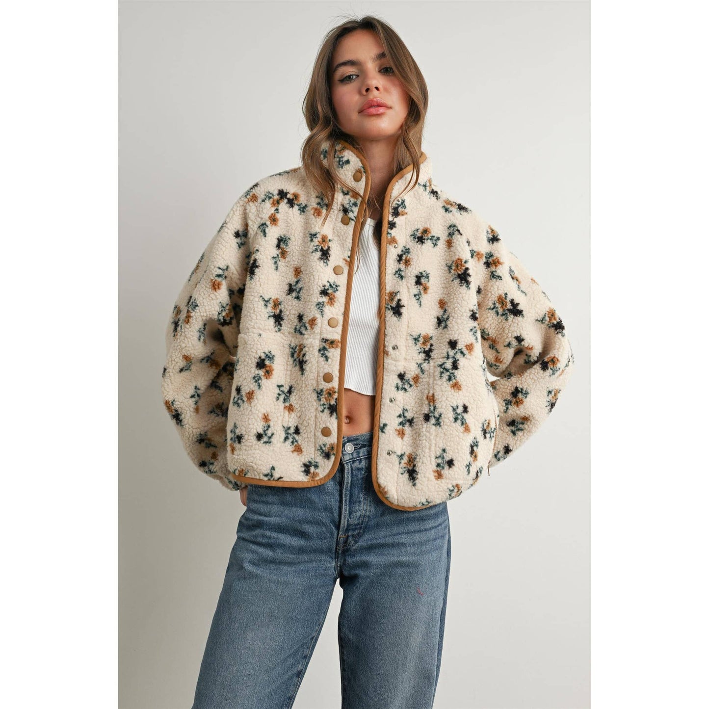 Floral Fleece Jacket