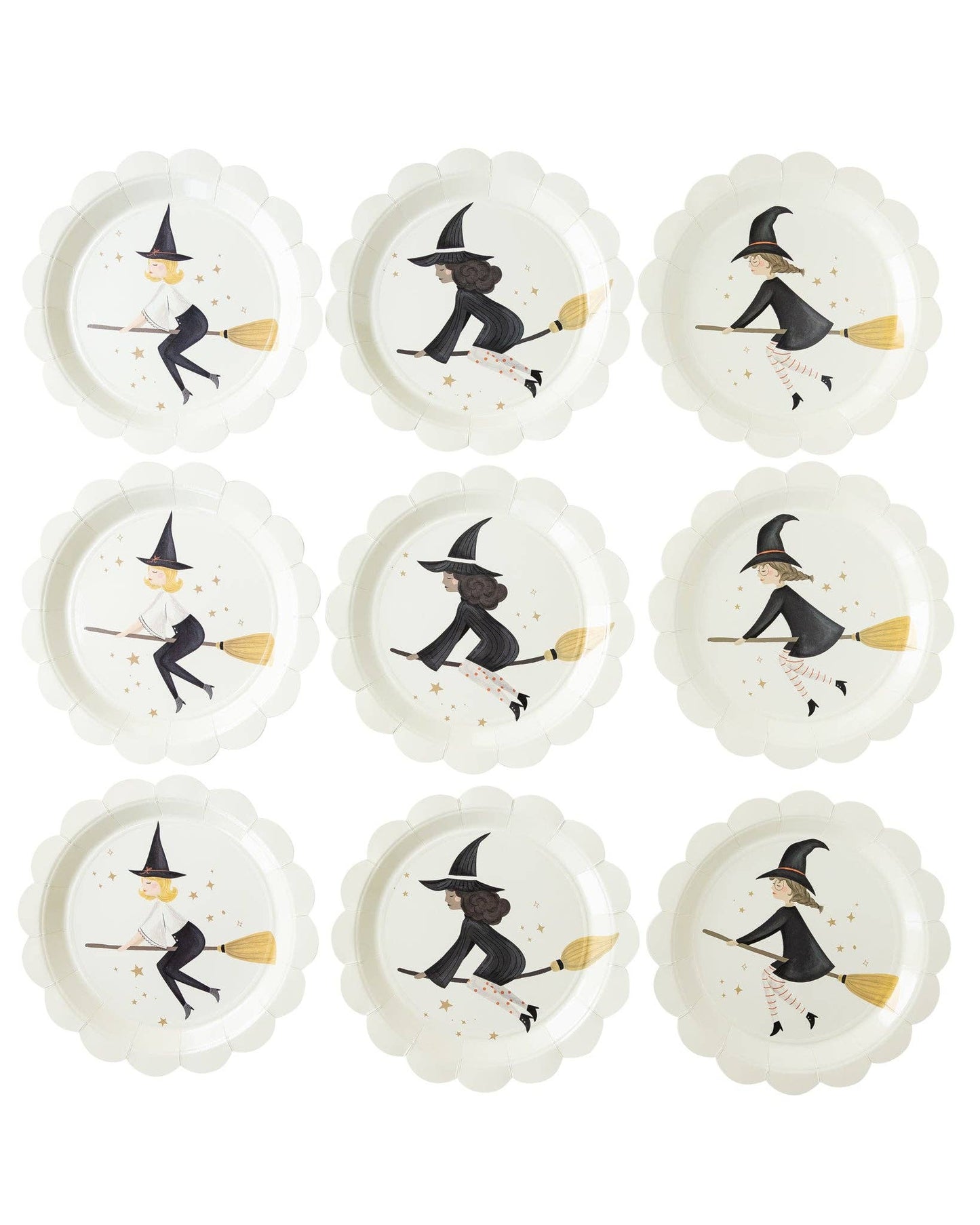 Witching Hour Witches Paper Plates