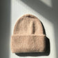 Neutral Angora Beanie