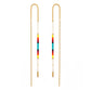 Miyuki Seed Bead Threader Earrings