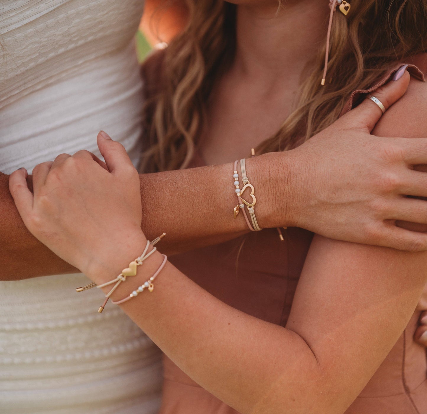 "Mother / Daughter" Hair Tie Bracelets